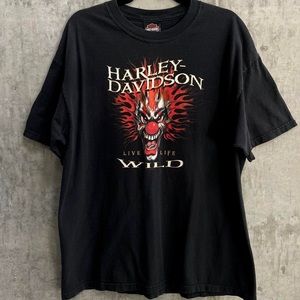 Rare 2010 Harley Davidson clown t shirt